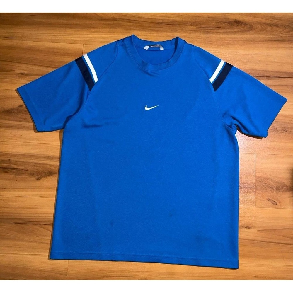 Mens Vintage Nike Center Swoosh Performance Training Active Top Shirt